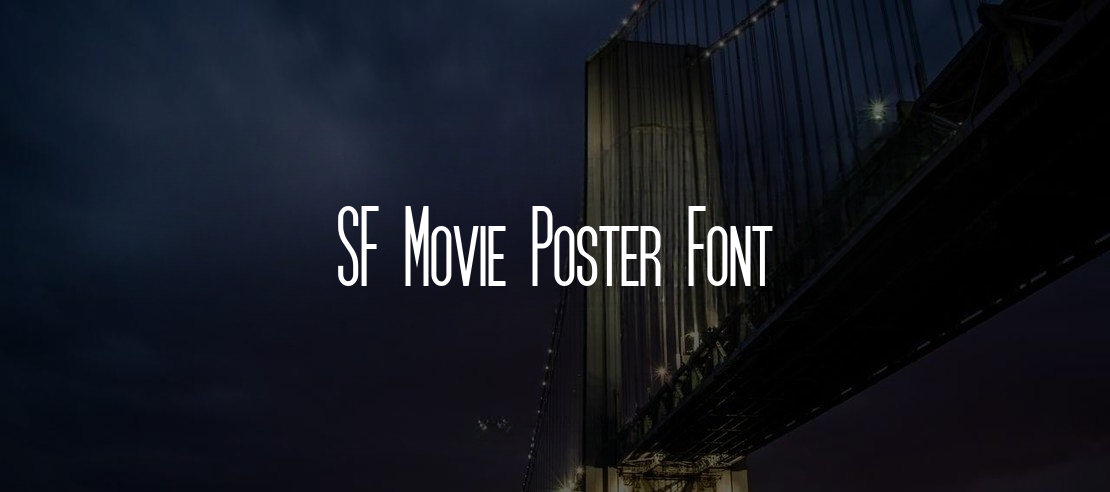 SF Movie Poster Font