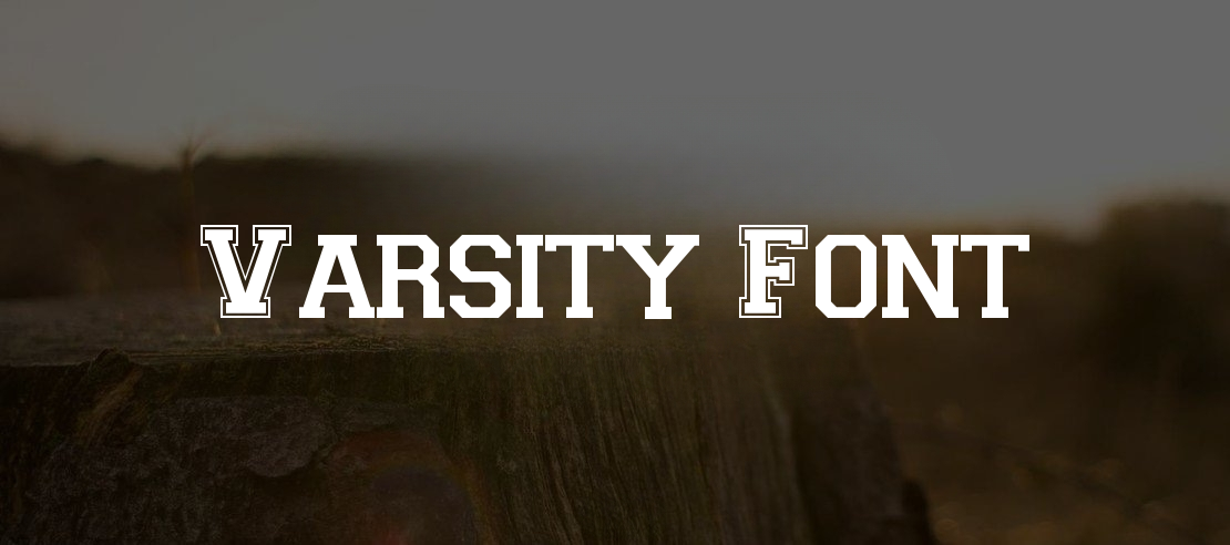 Varsity Font