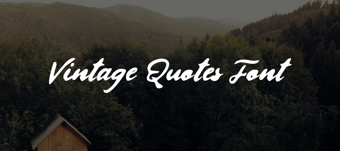 Vintage Quotes Font