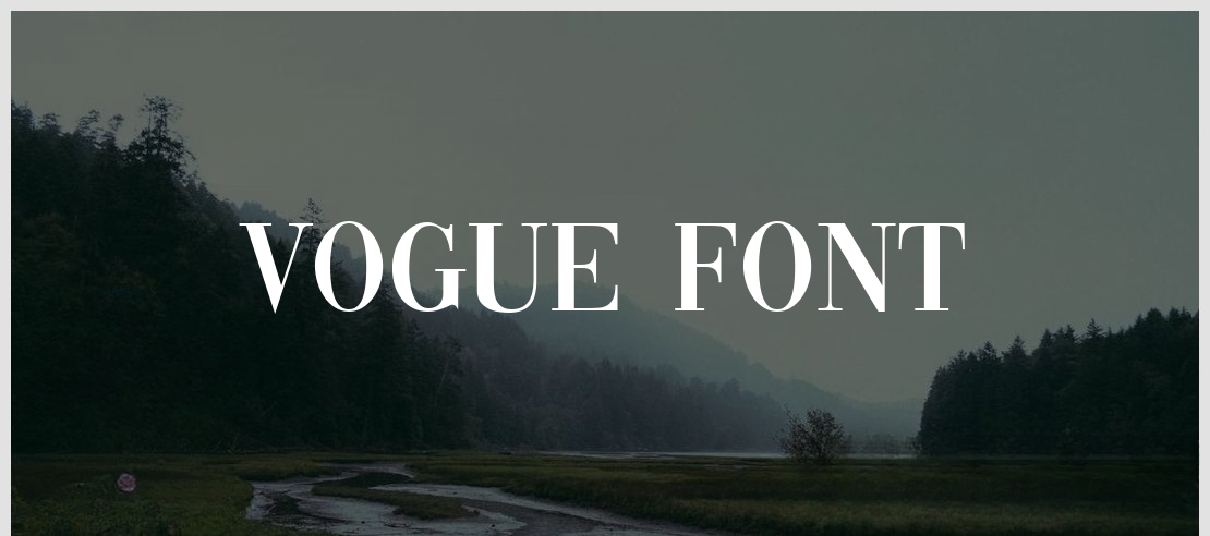 Vogue Font